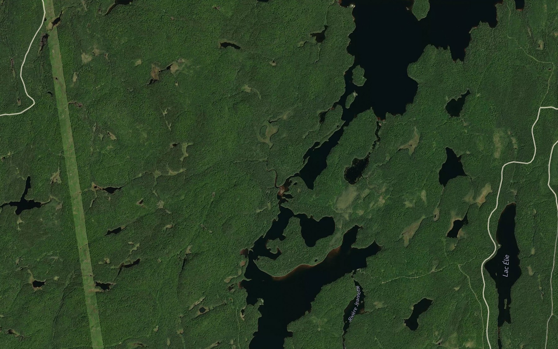 Satellite map of the Ruisseau Noir
