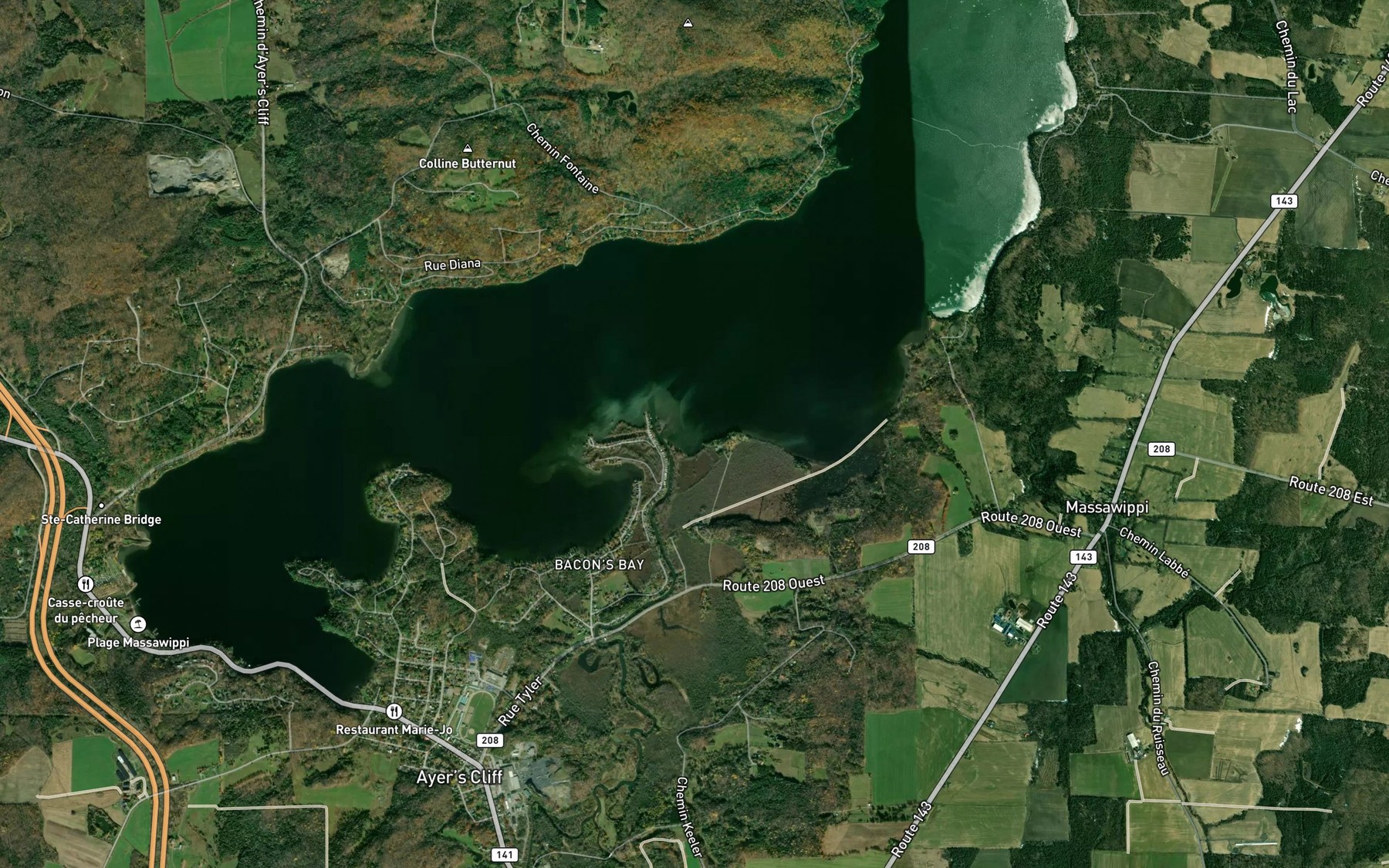 Satellite map of the Baie Turner