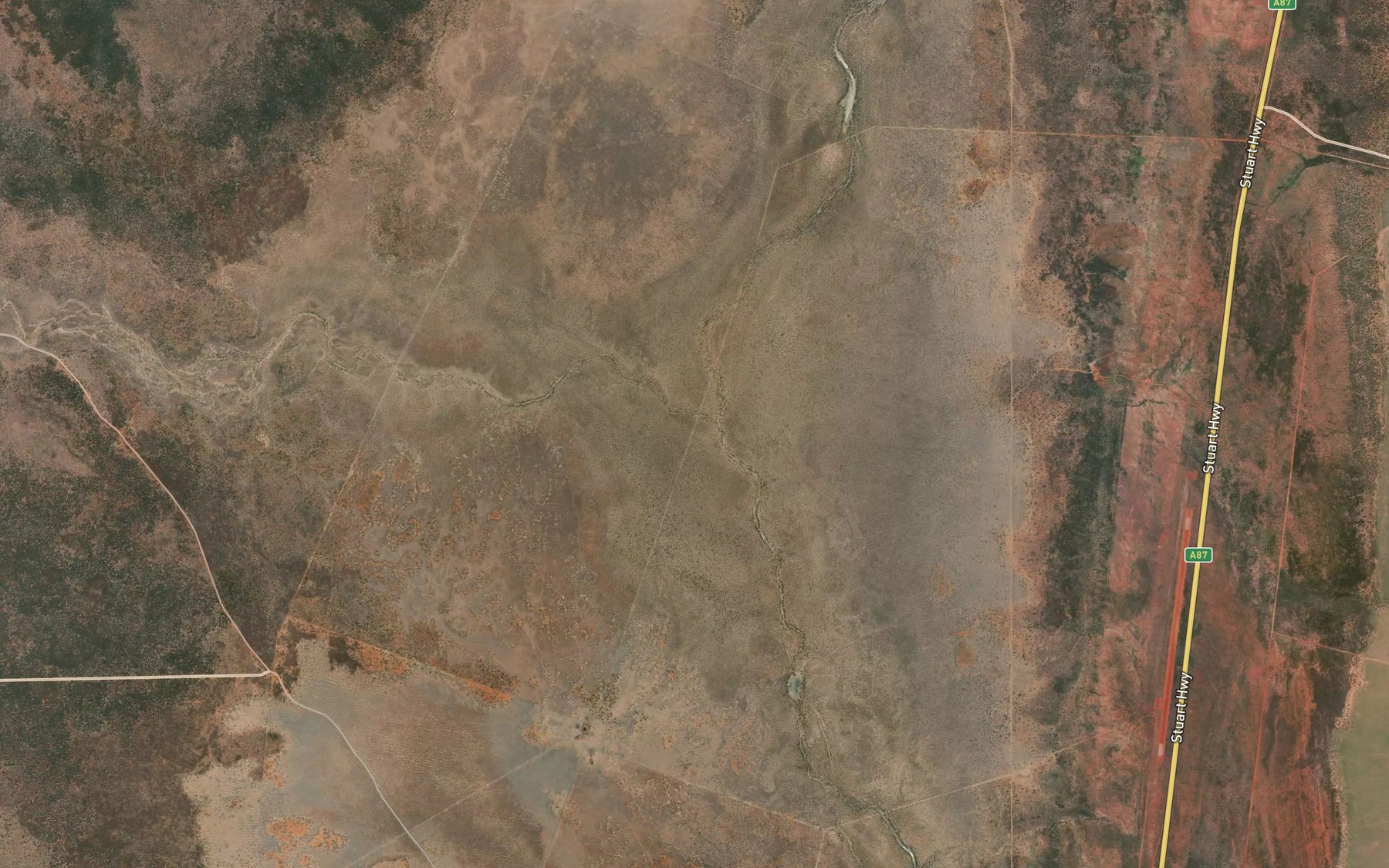 Satellite map of the Bucket Creek