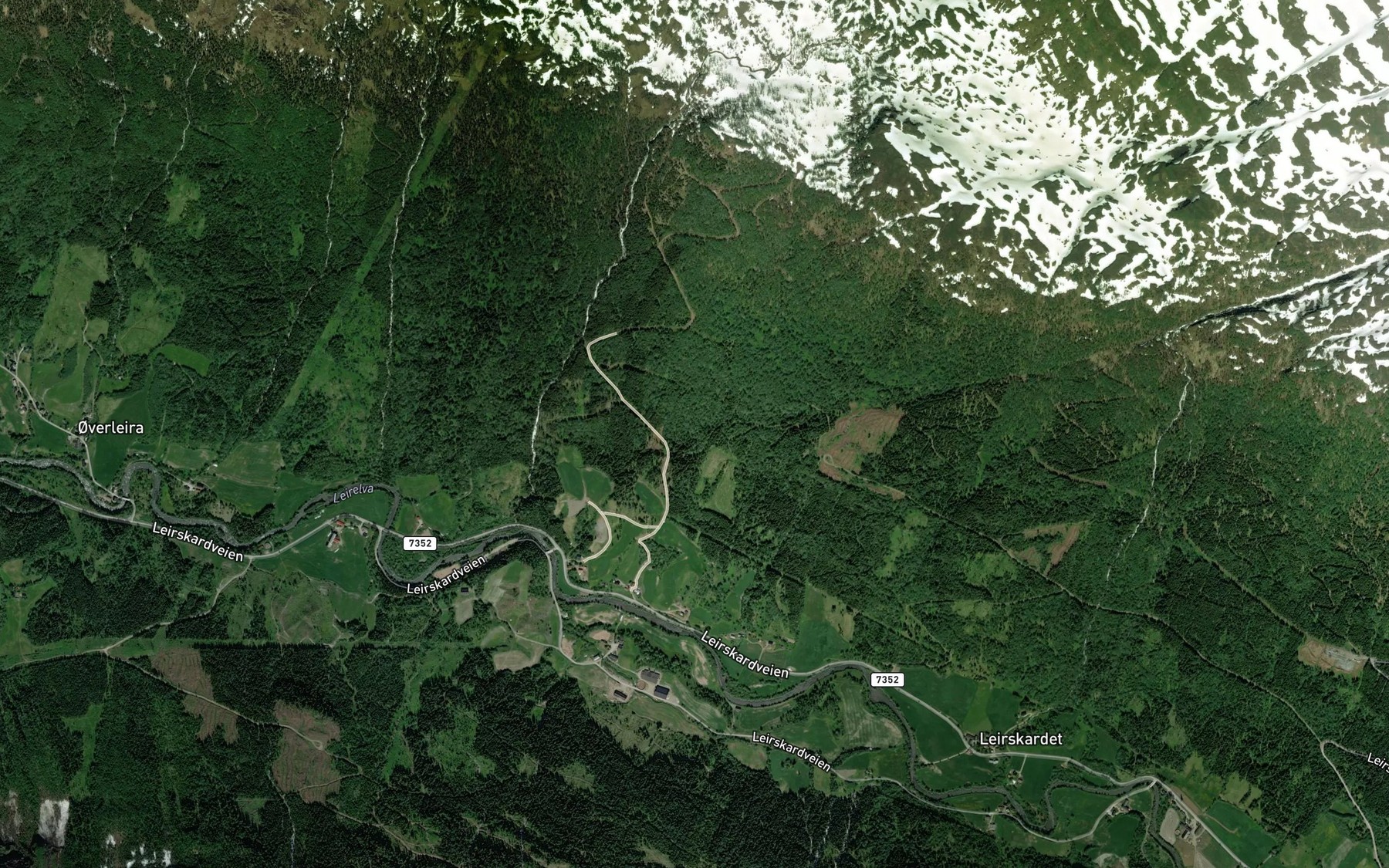 Satellite map of the Almlibekken