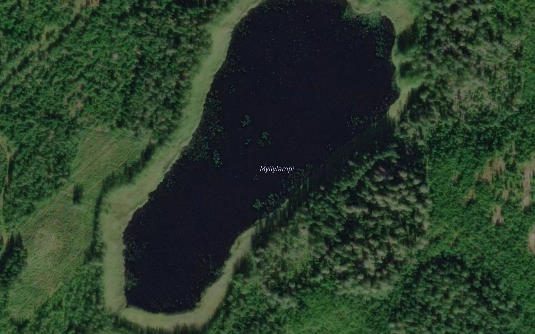 Satellite map of the Myllylampi