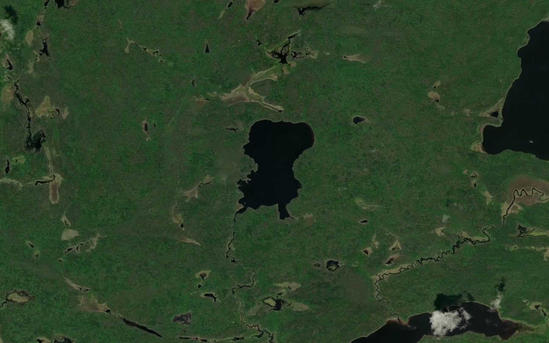 Satellite map of the Ox Lake