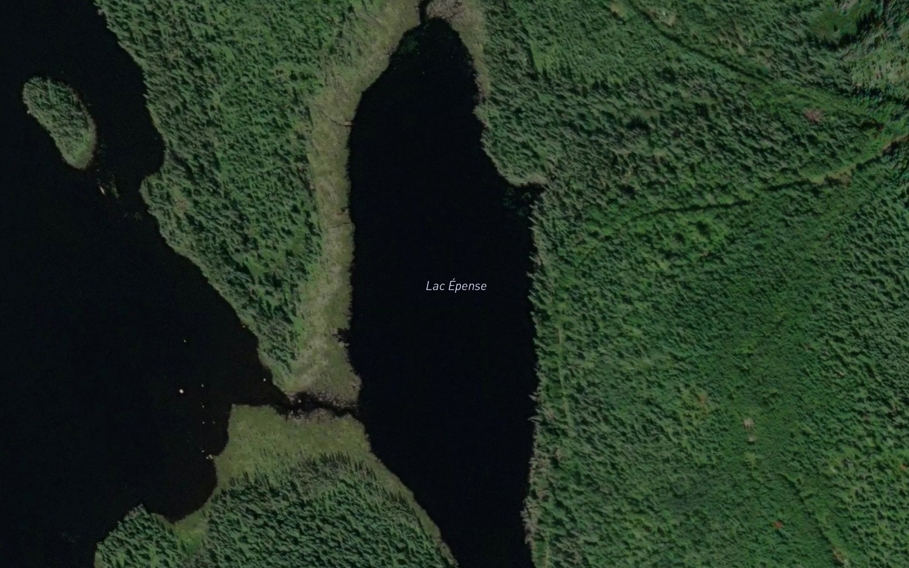 Satellite map of the Lac Epense