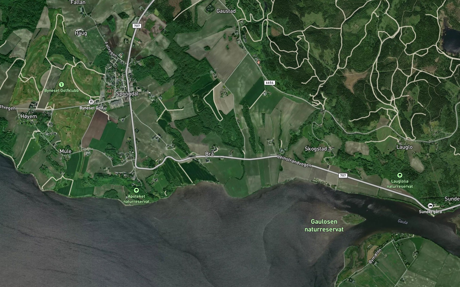 Satellite map of the Stordalsbekken