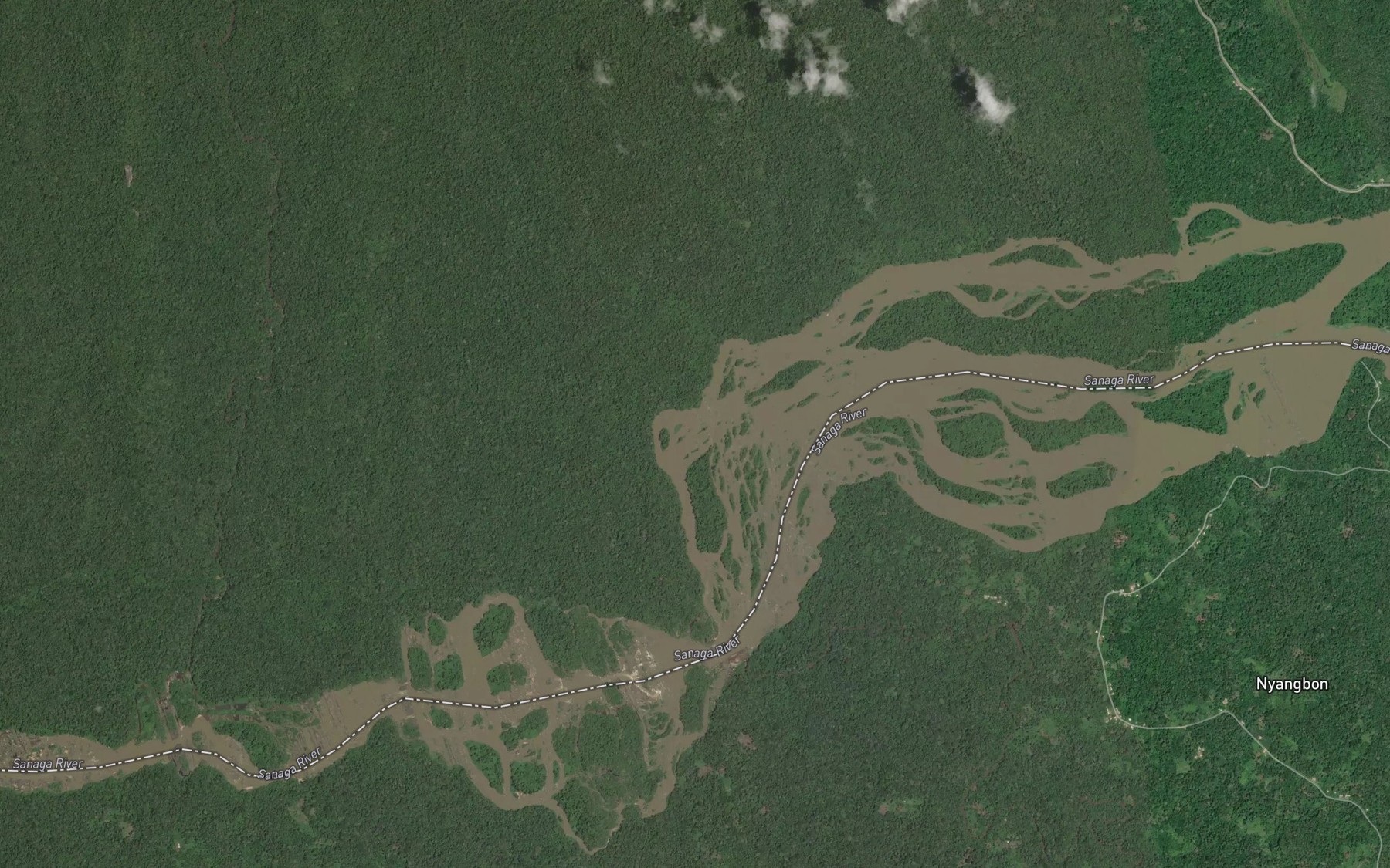 Satellite map of the Mboho