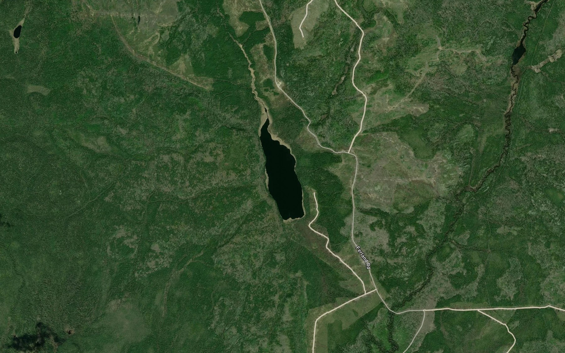 Satellite map of the Forsyth Lake