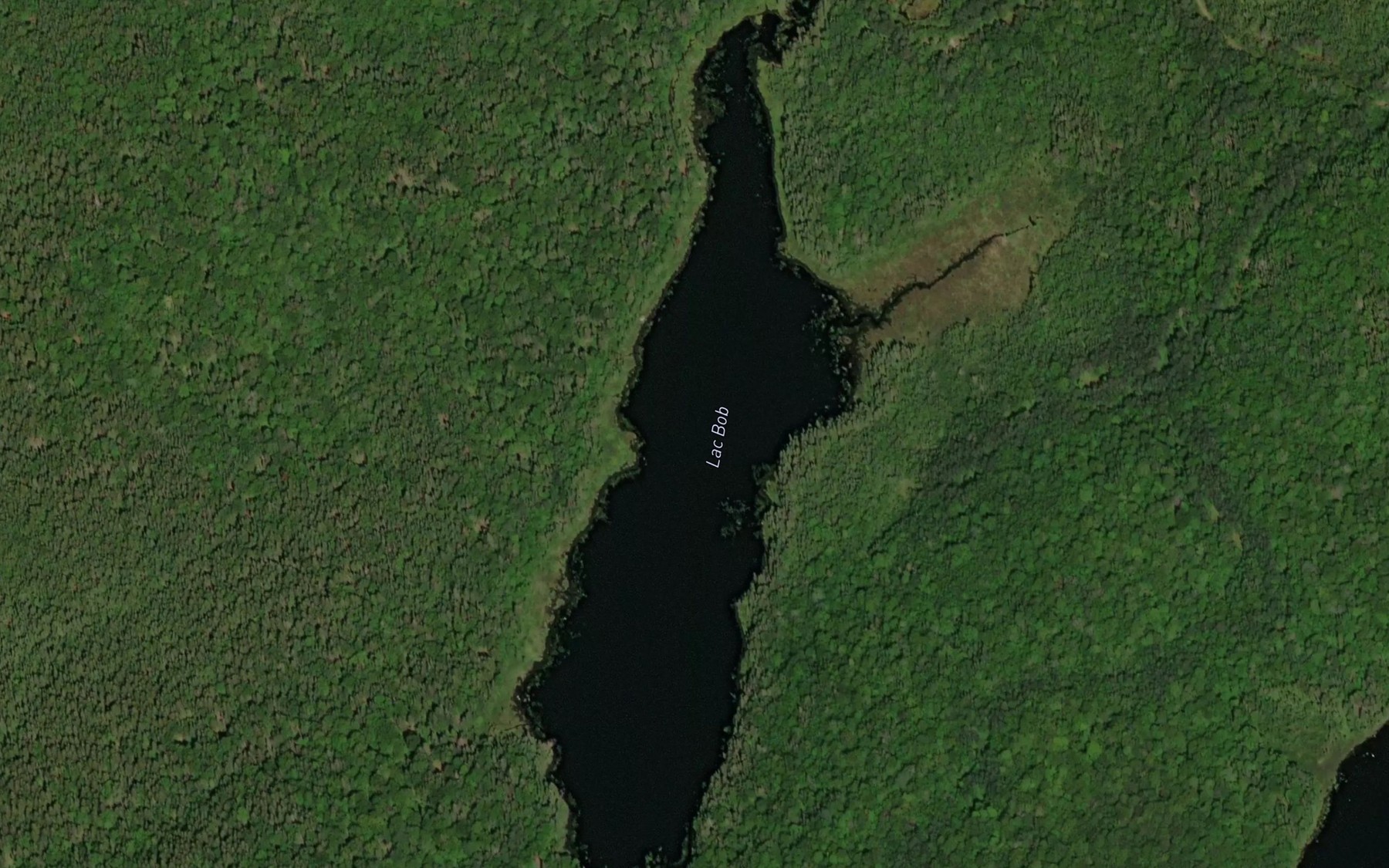 Satellite map of the Lac Bob