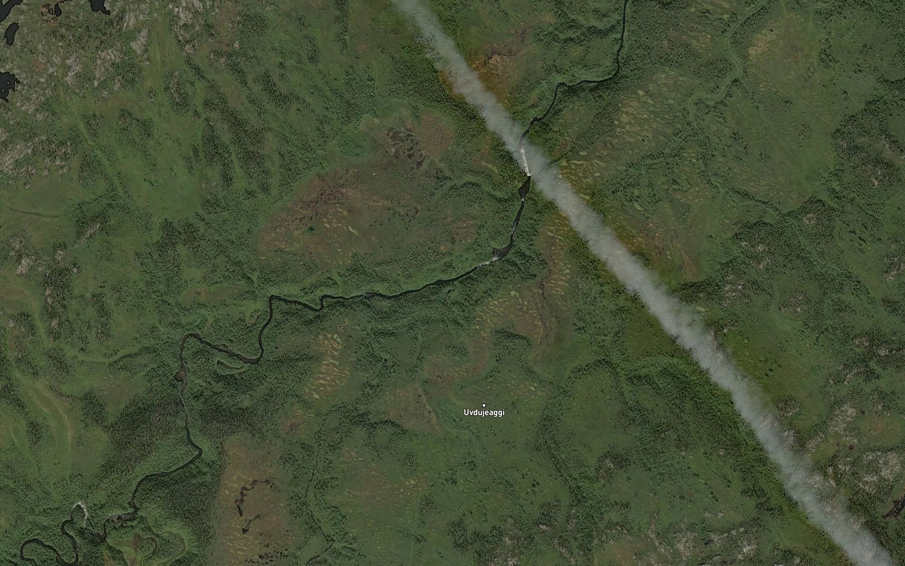 Satellite map of the Biekkanjakka