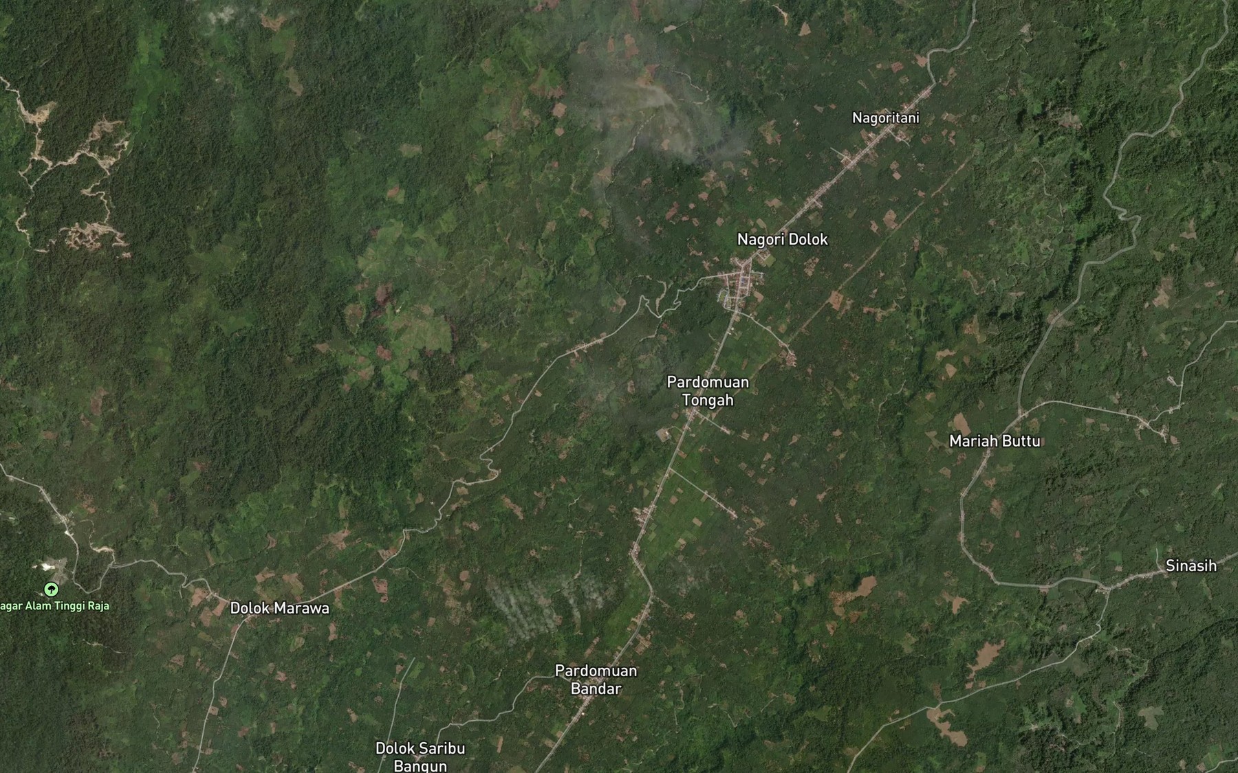 Satellite map of the Bah Pulang