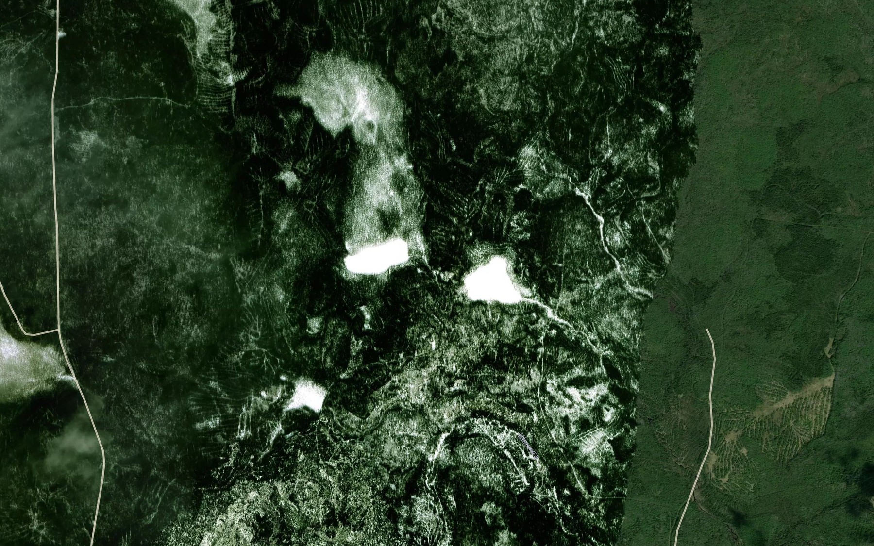Satellite map of the Sodomskiye Ozera