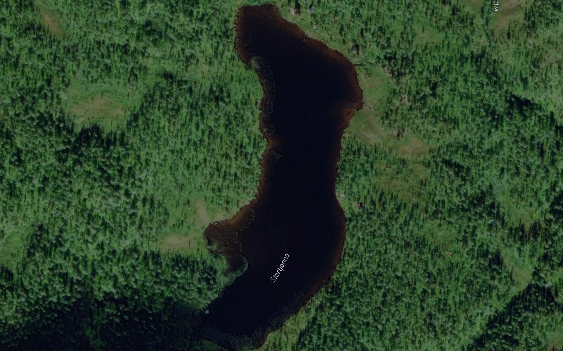Satellite map of the Stortjonna