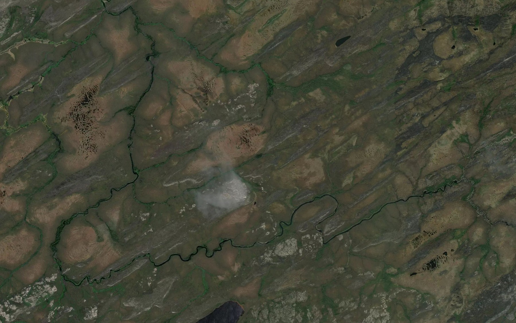 Satellite map of the Lac Kamachistikwach
