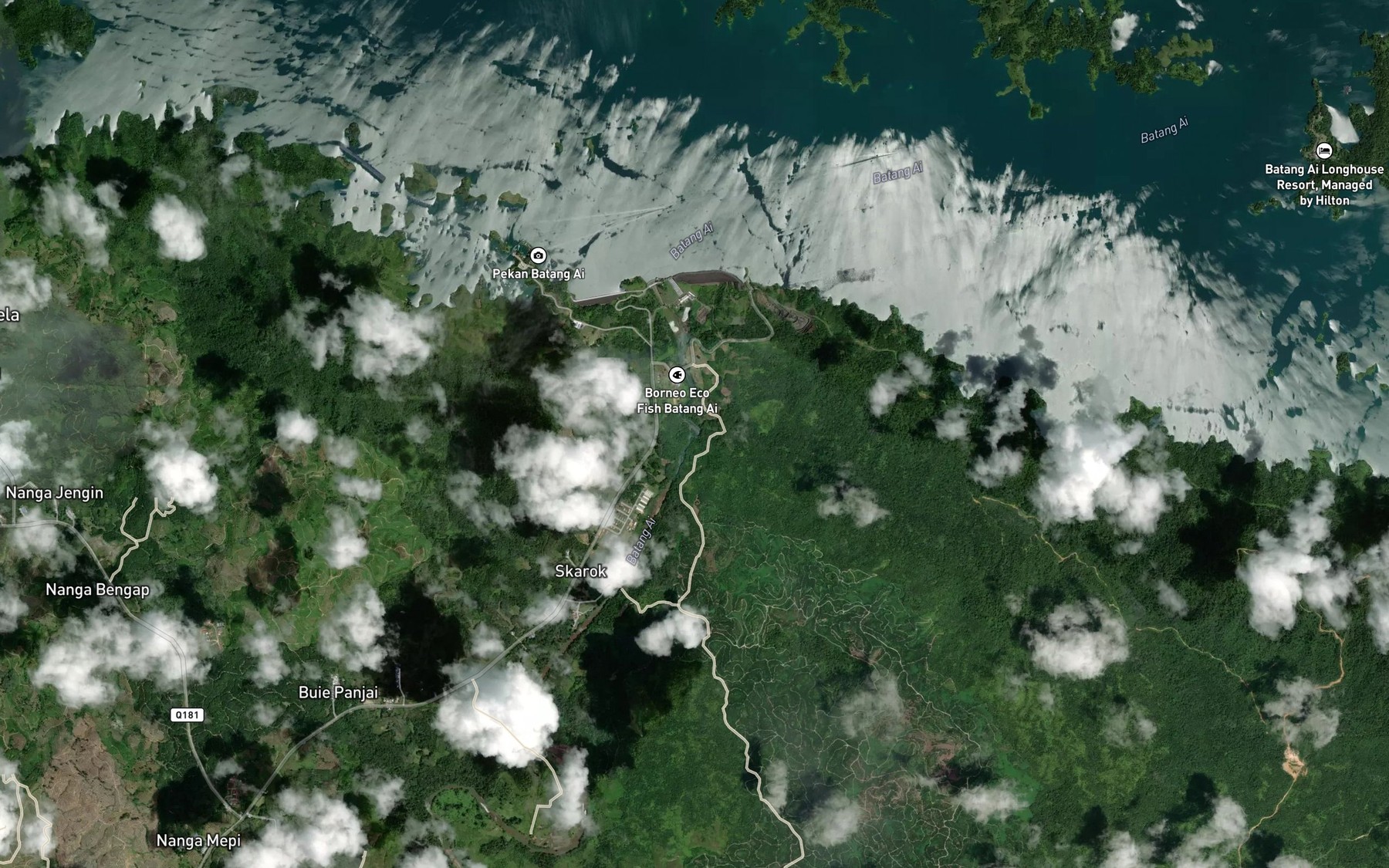 Satellite map of the Lubok Empaul