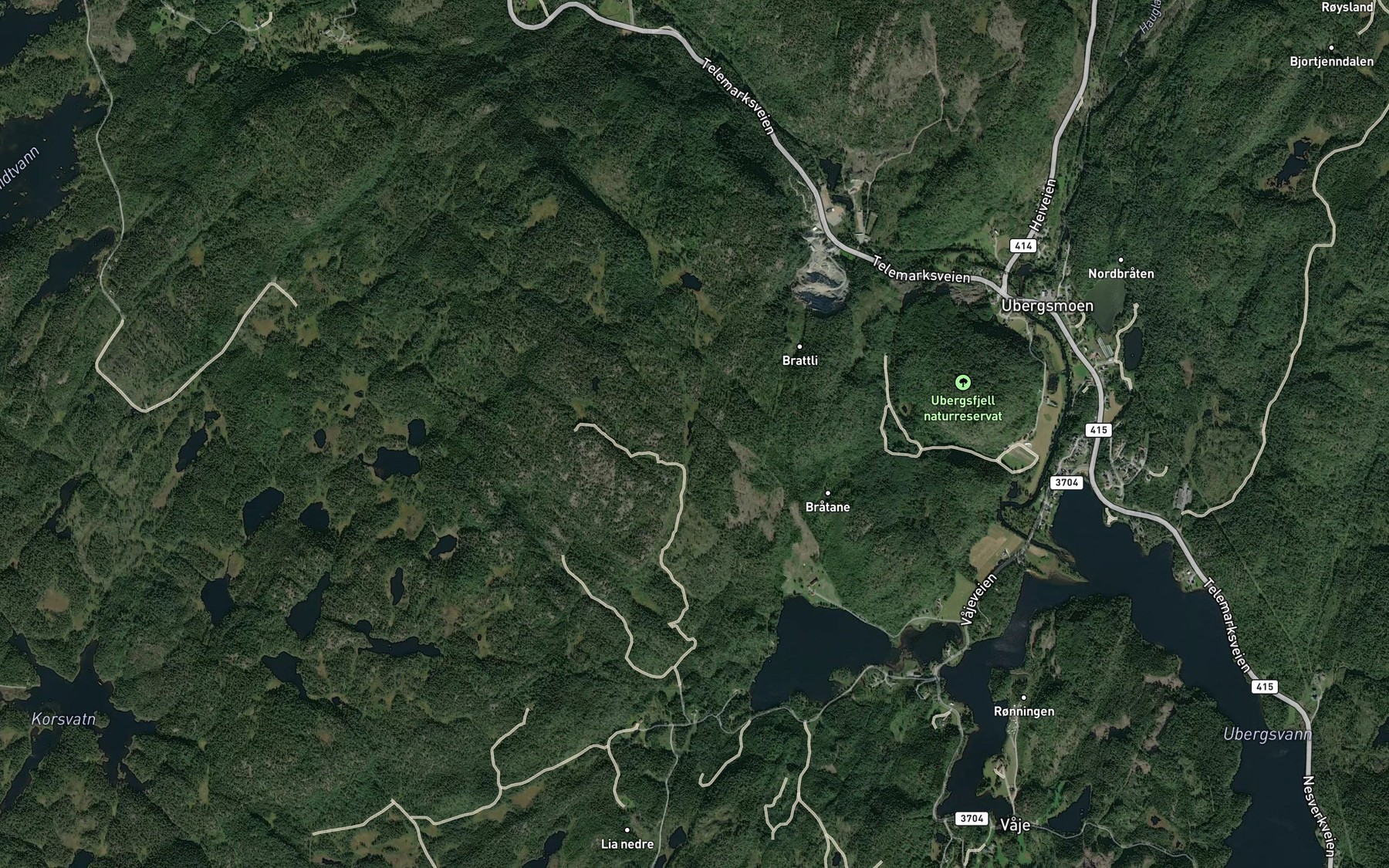 Satellite map of the Ellingstjern