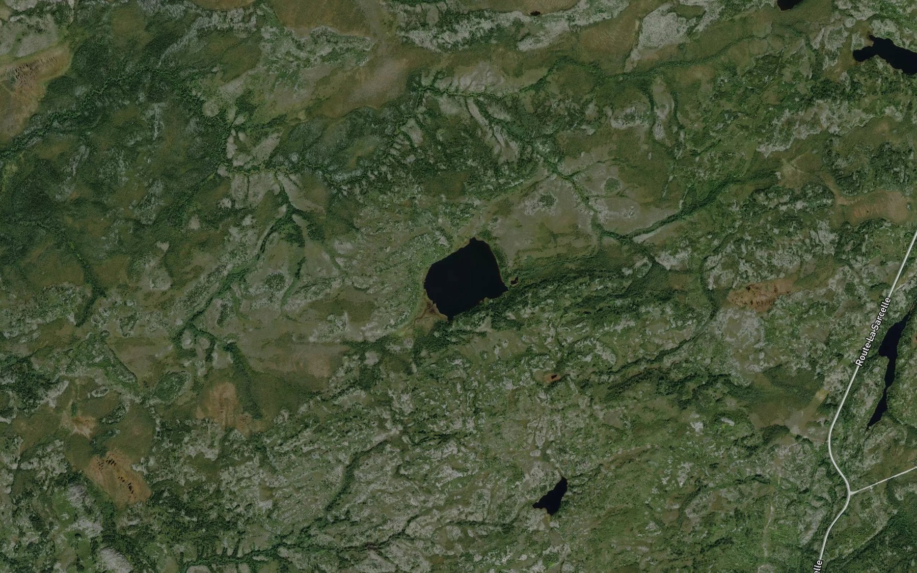 Satellite map of the Lac Aupiskunasu