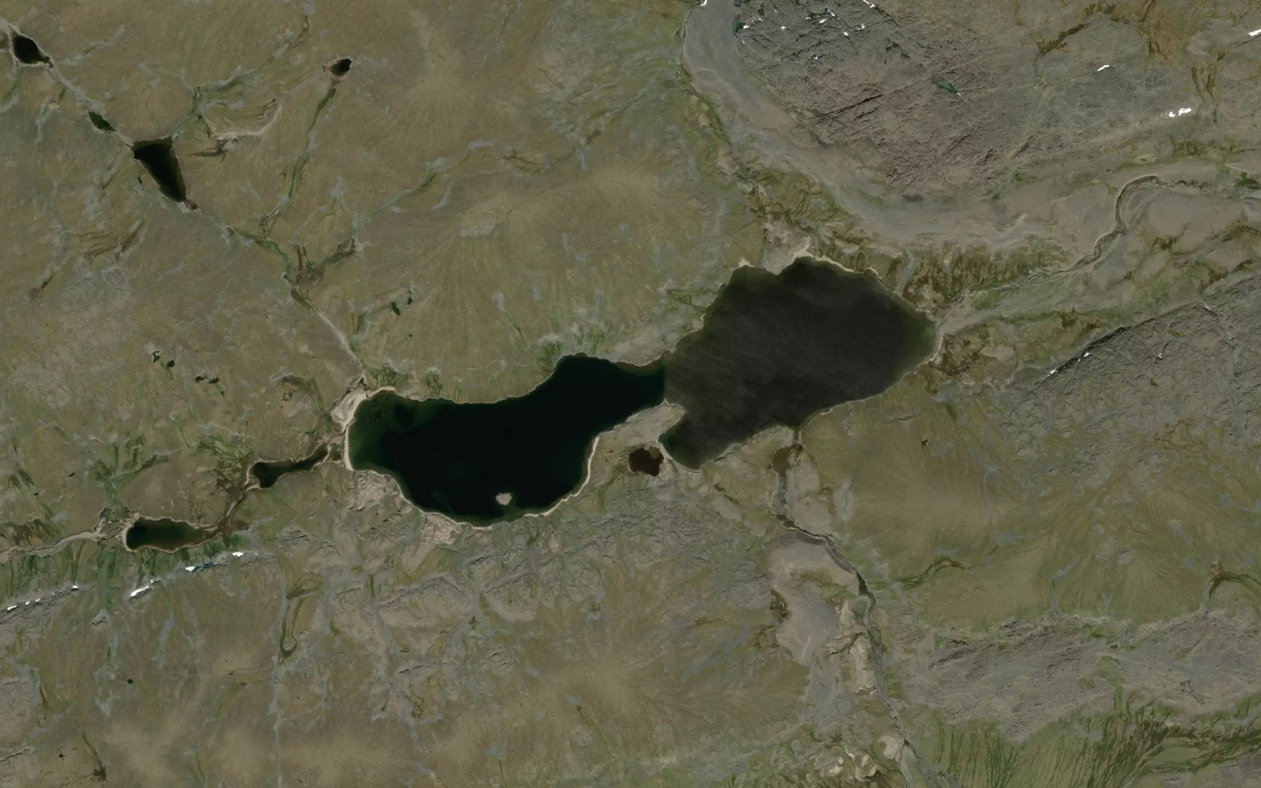 Satellite map of the Lac Katsuaq