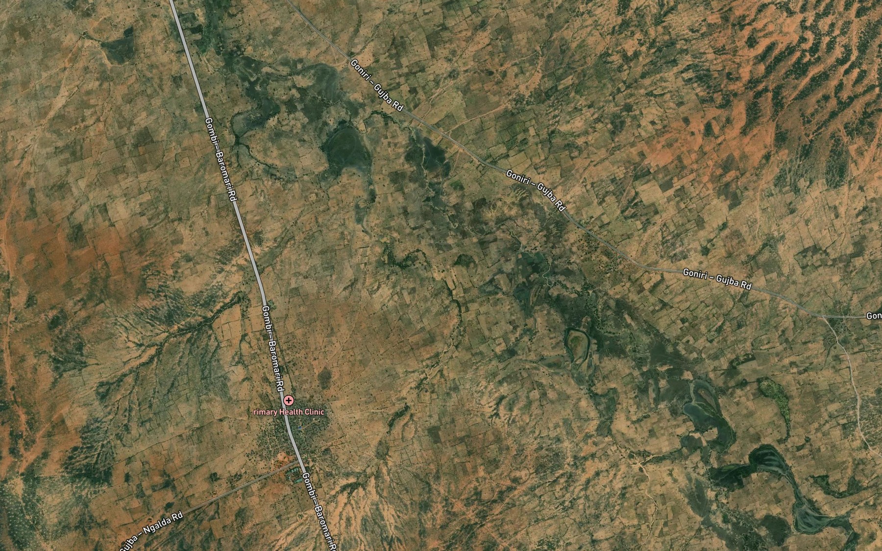 Satellite map of the River Kesa