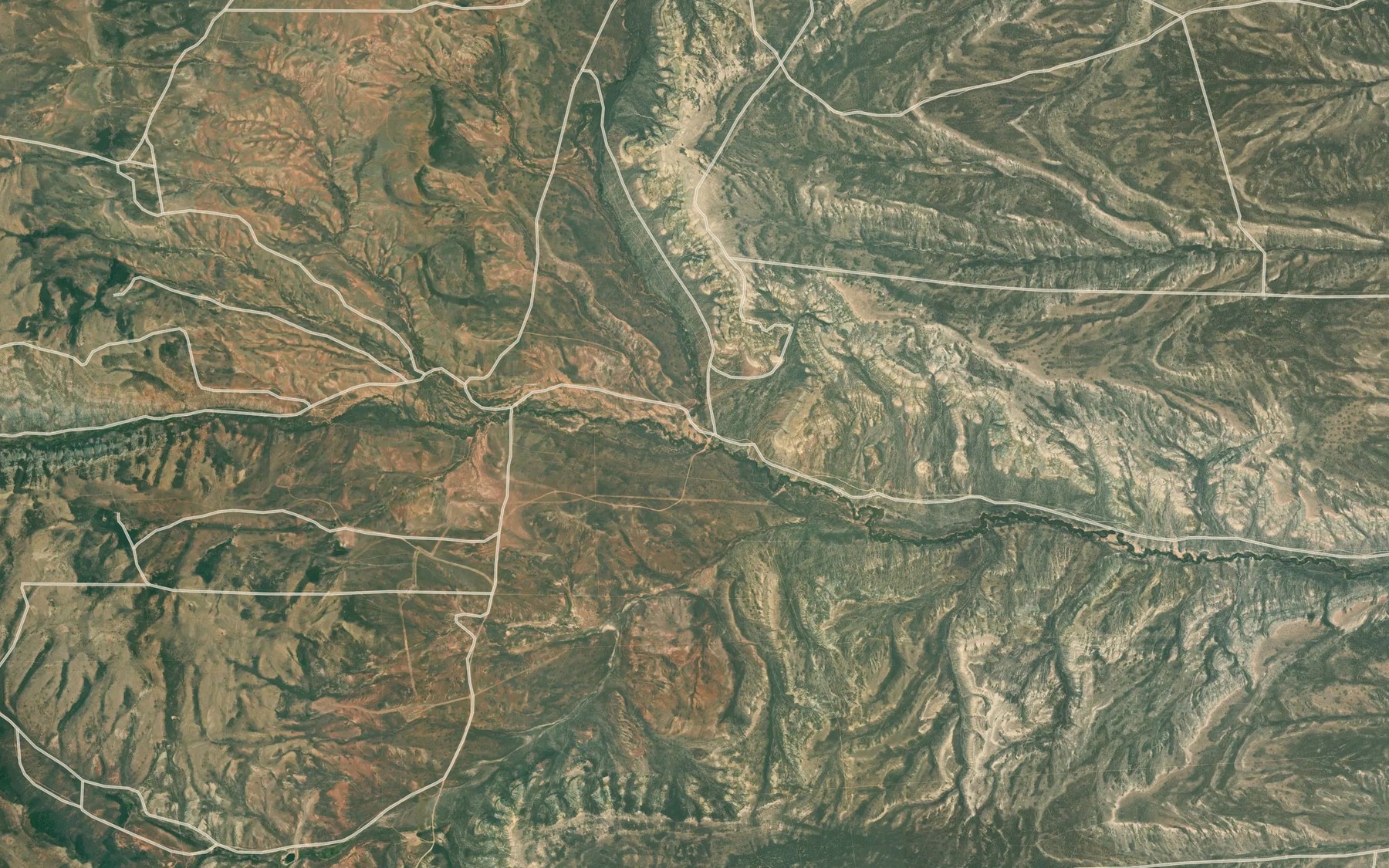 Satellite map of the Emigrant Creek