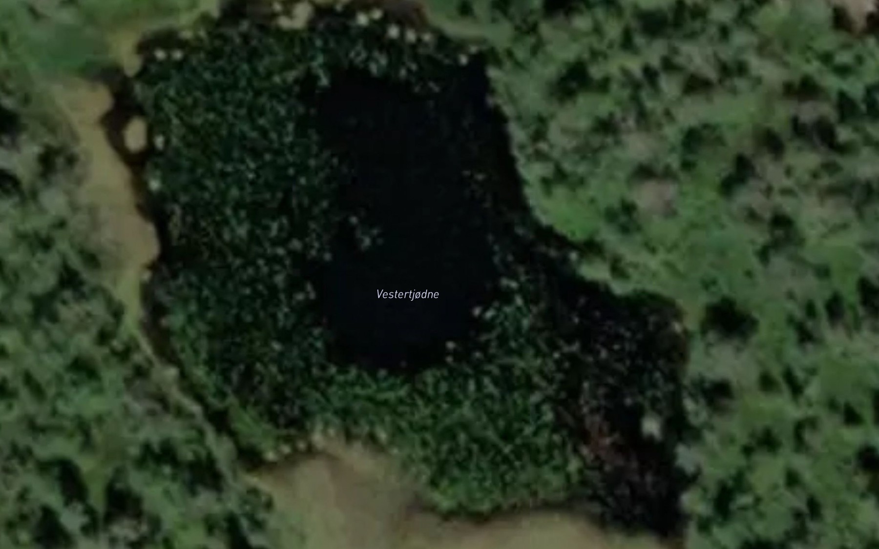 Satellite map of the Vestertjodne