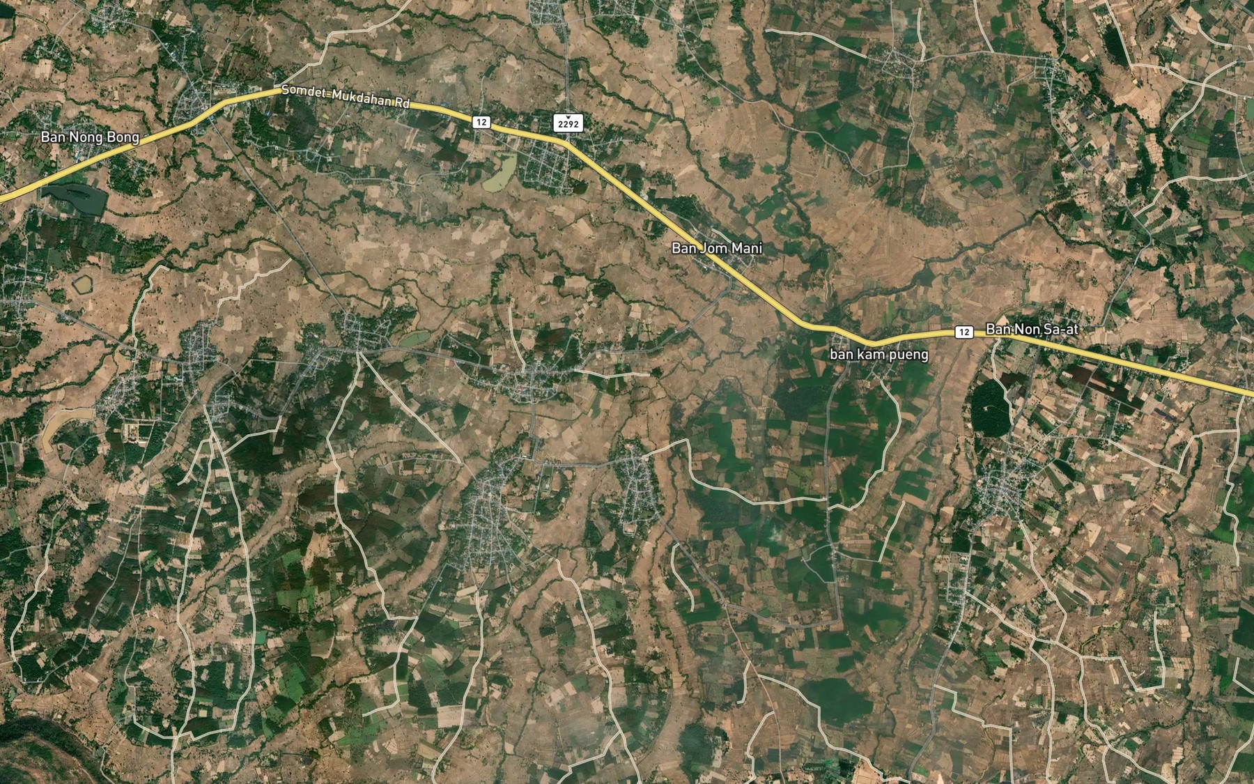 Satellite map of the Huai Phueng