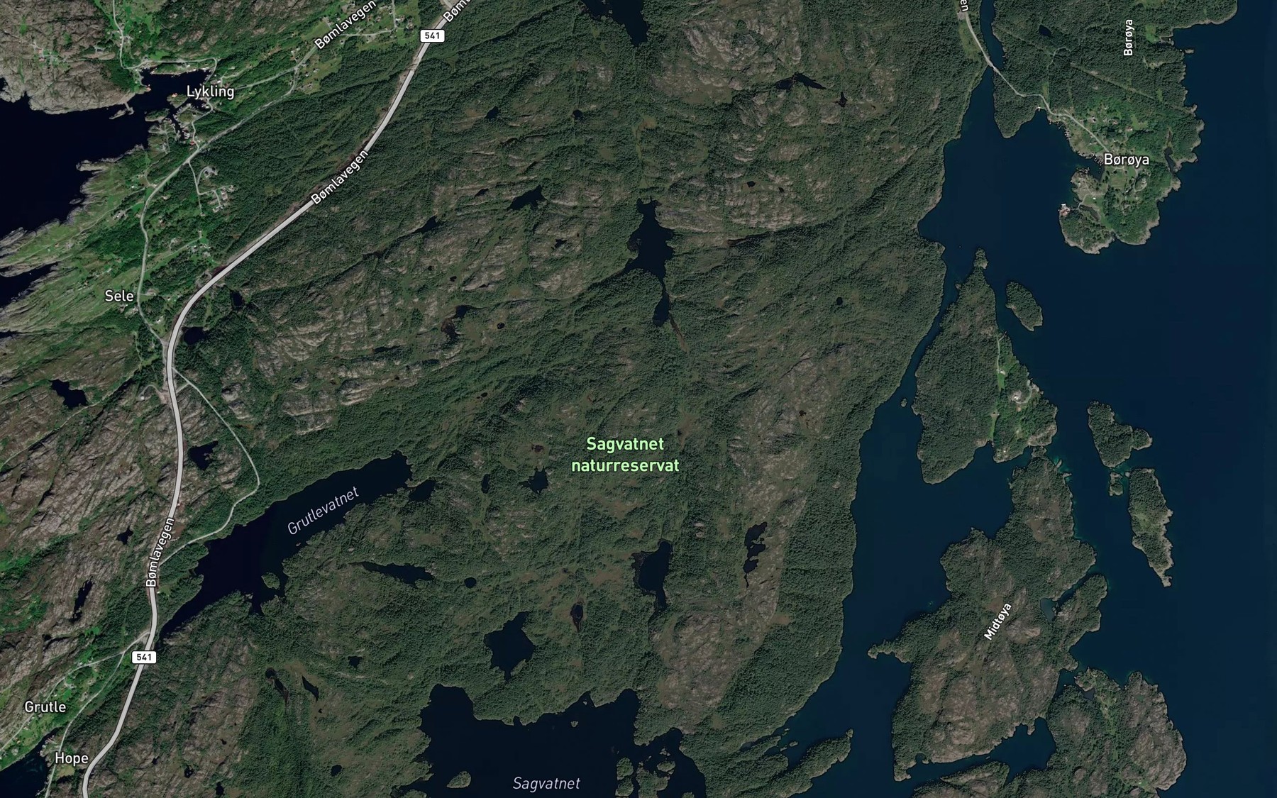 Satellite map of the Litlasata