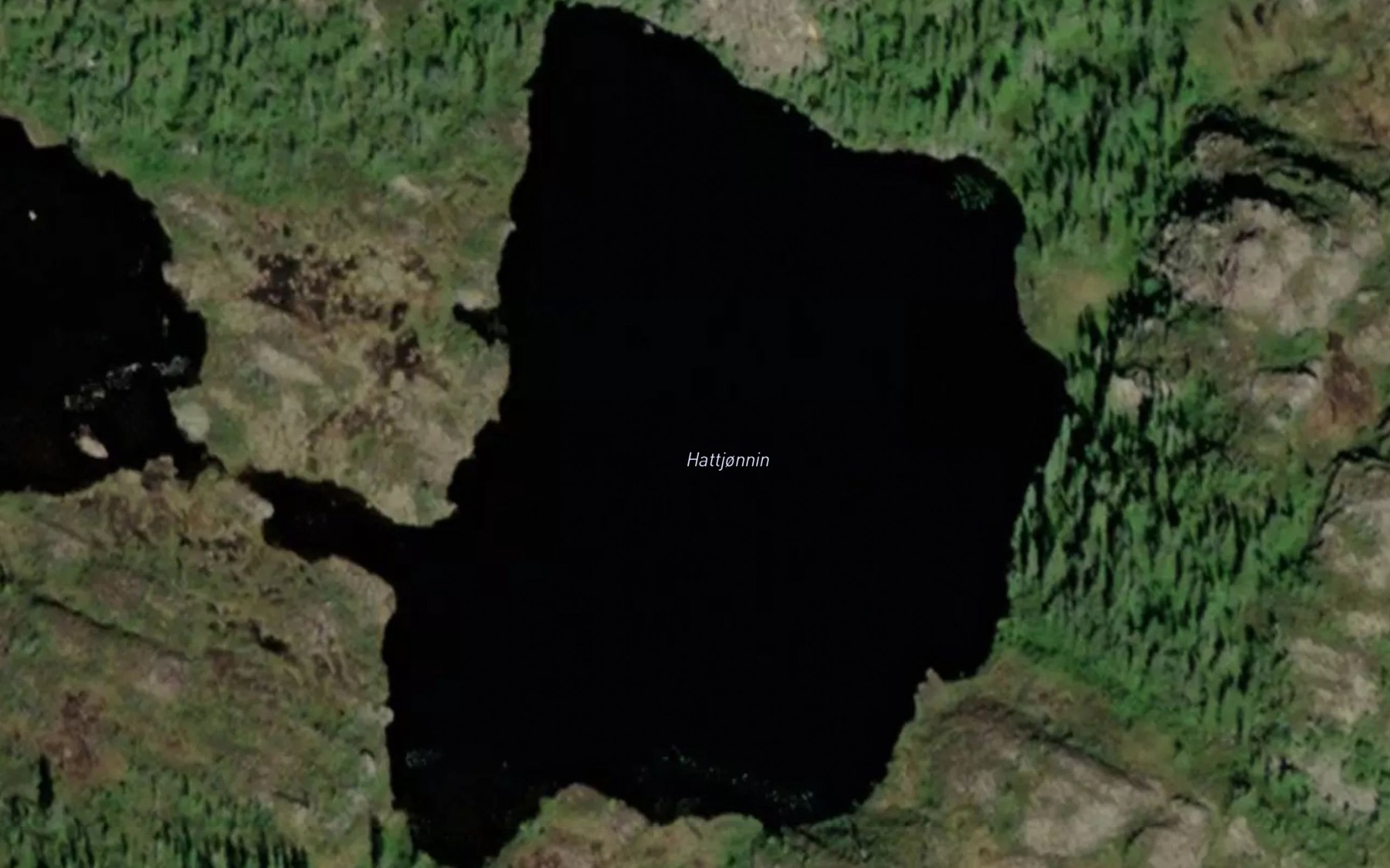 Satellite map of the Hattjornin