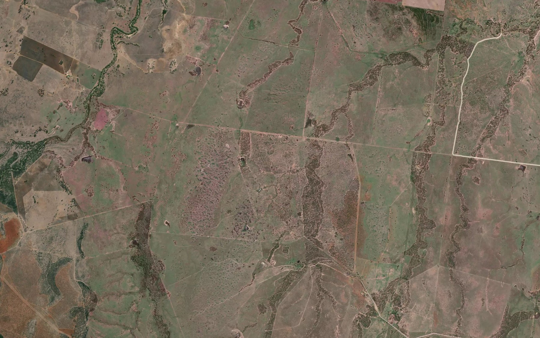 Satellite map of the Rocky Creek