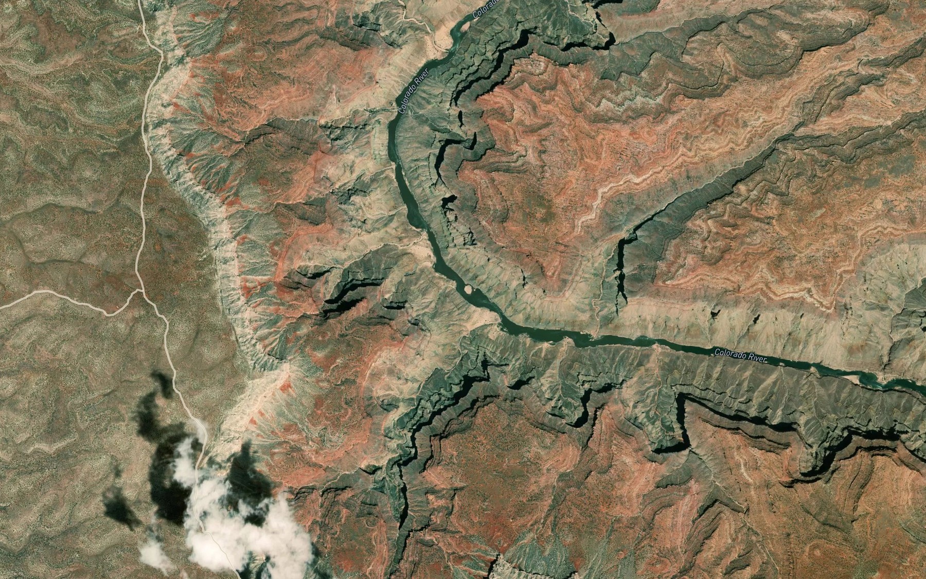 Satellite map of the Forster Rapids