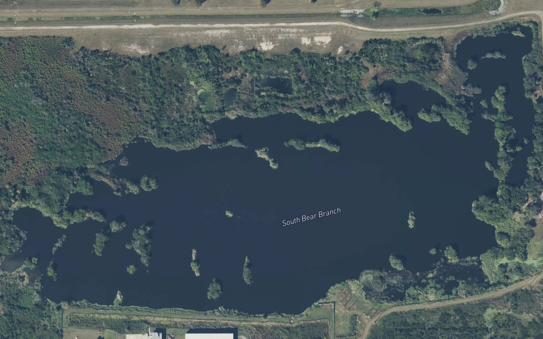 Satellite map of the South Bear Branch