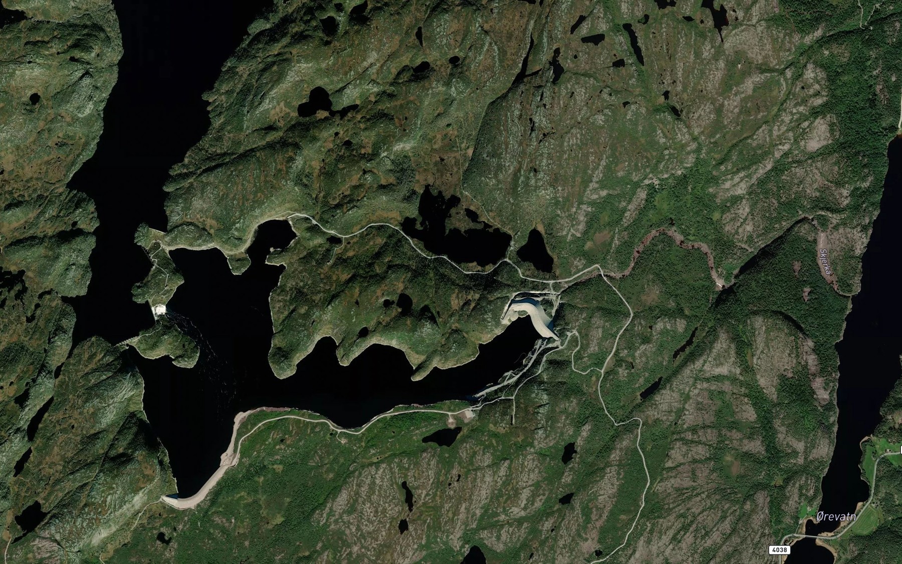 Satellite map of the Oygardstjorni