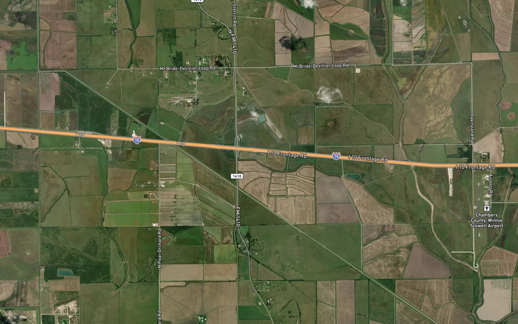 Satellite map of the Ogden Ditch