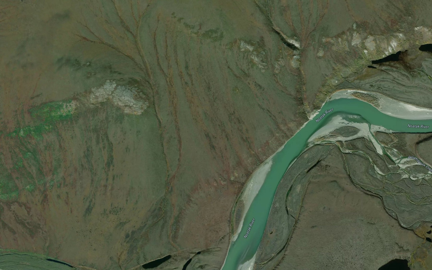 Satellite map of the Sapun Creek