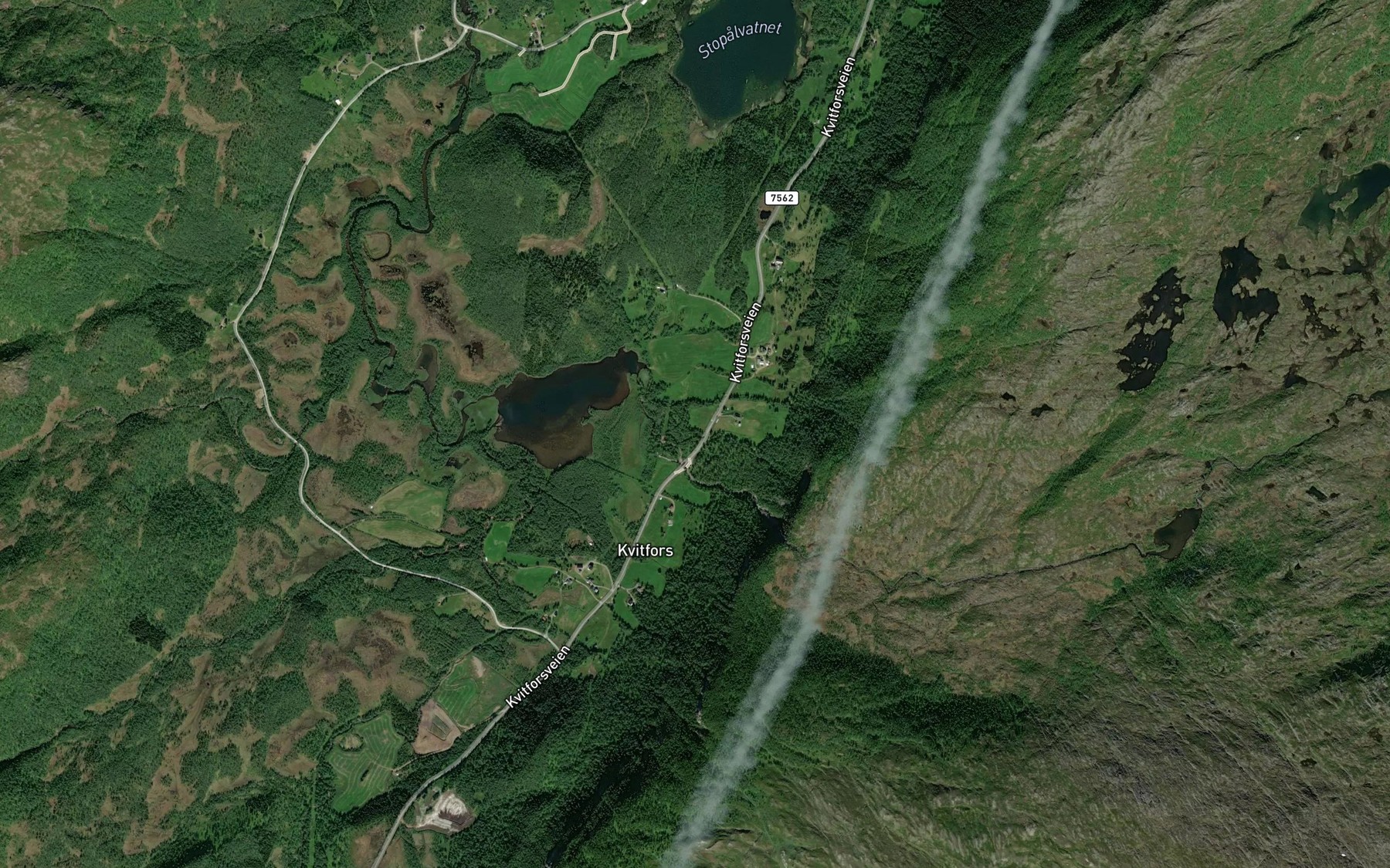 Satellite map of the Molnelva