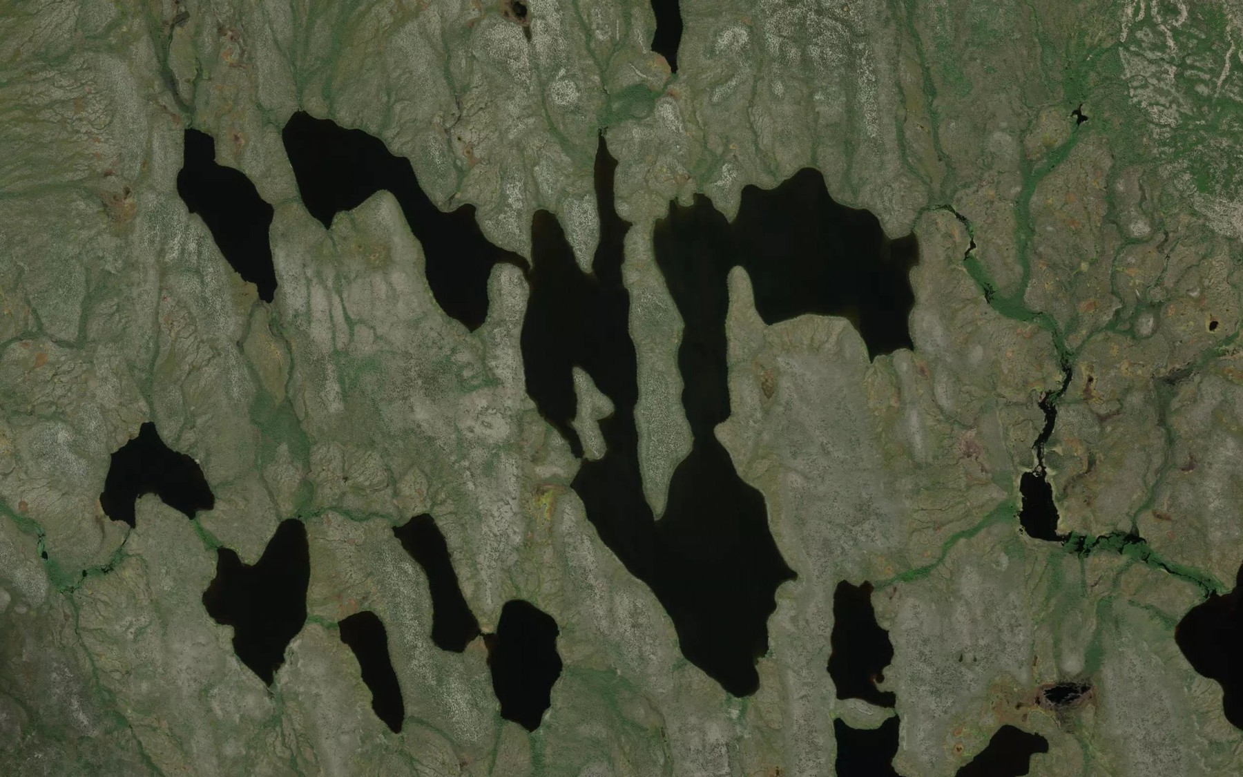 Satellite map of the Nault Lake