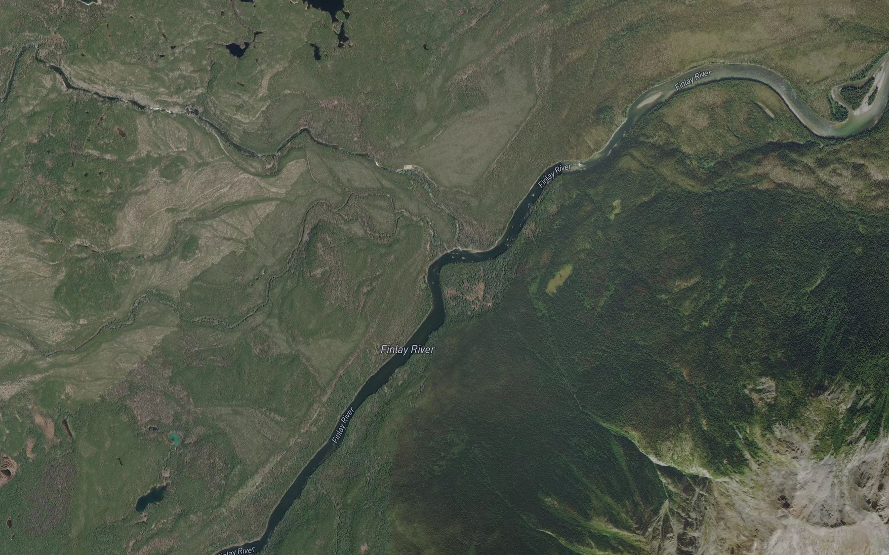 Satellite map of the Thudaka Creek