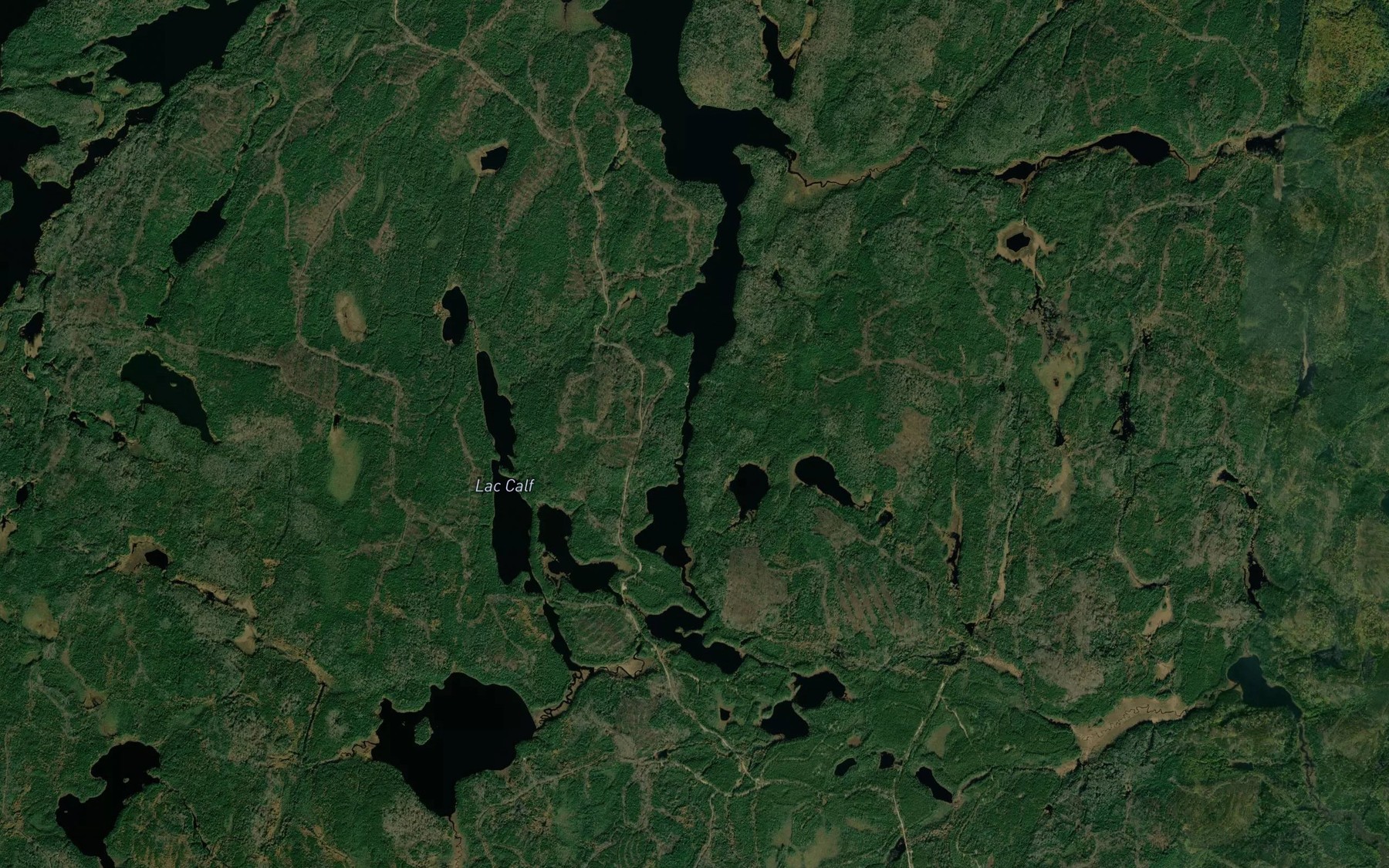 Satellite map of the Lac du Quatorze
