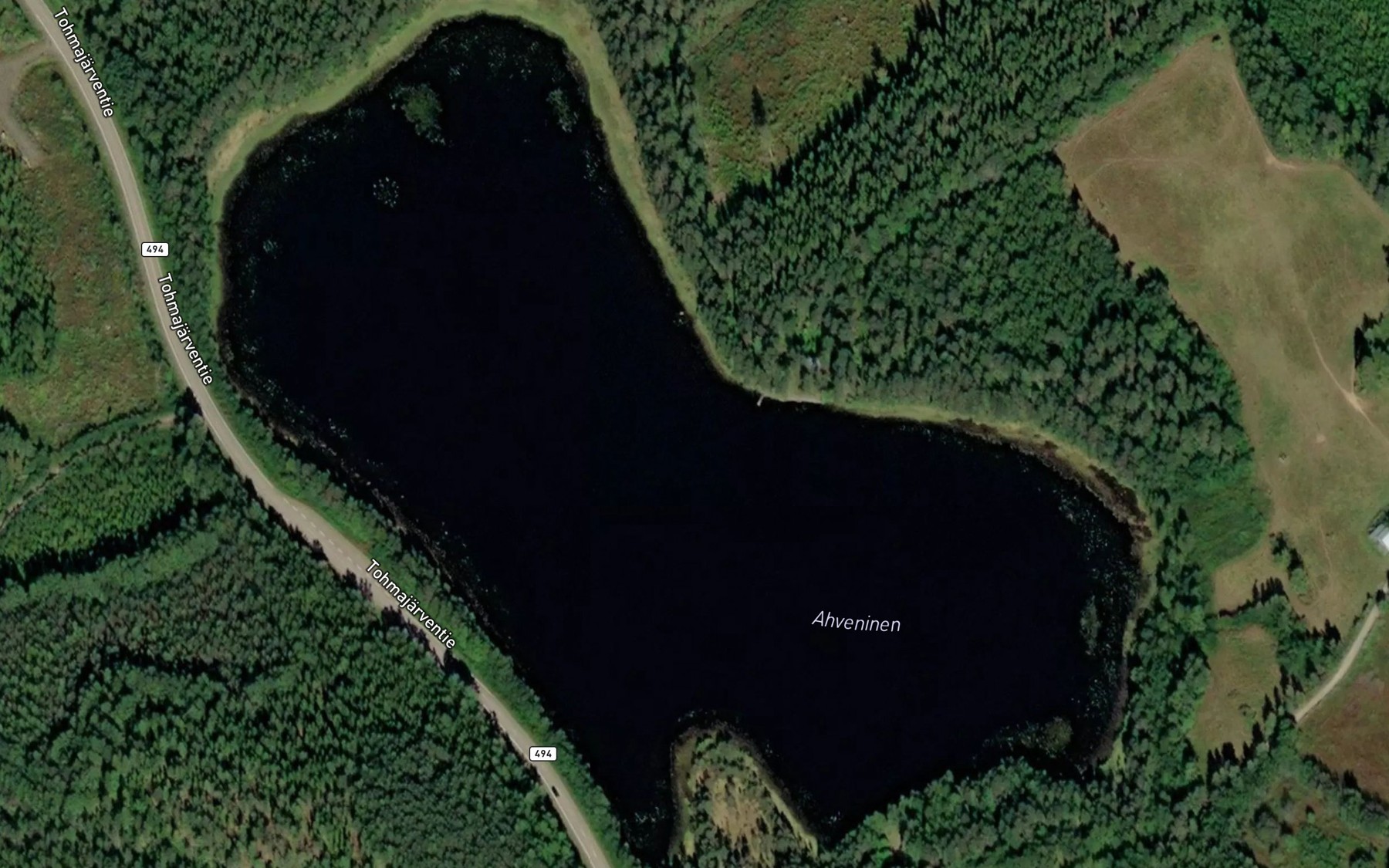 Satellite map of the Ahveninen