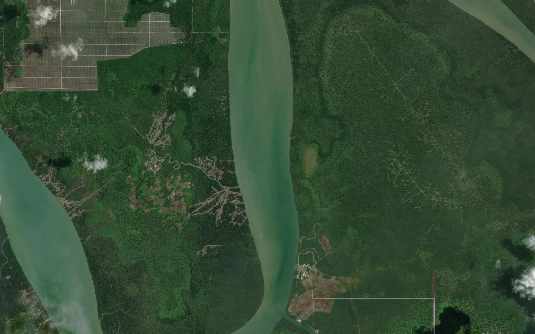 Satellite map of the Sungai Salakeh