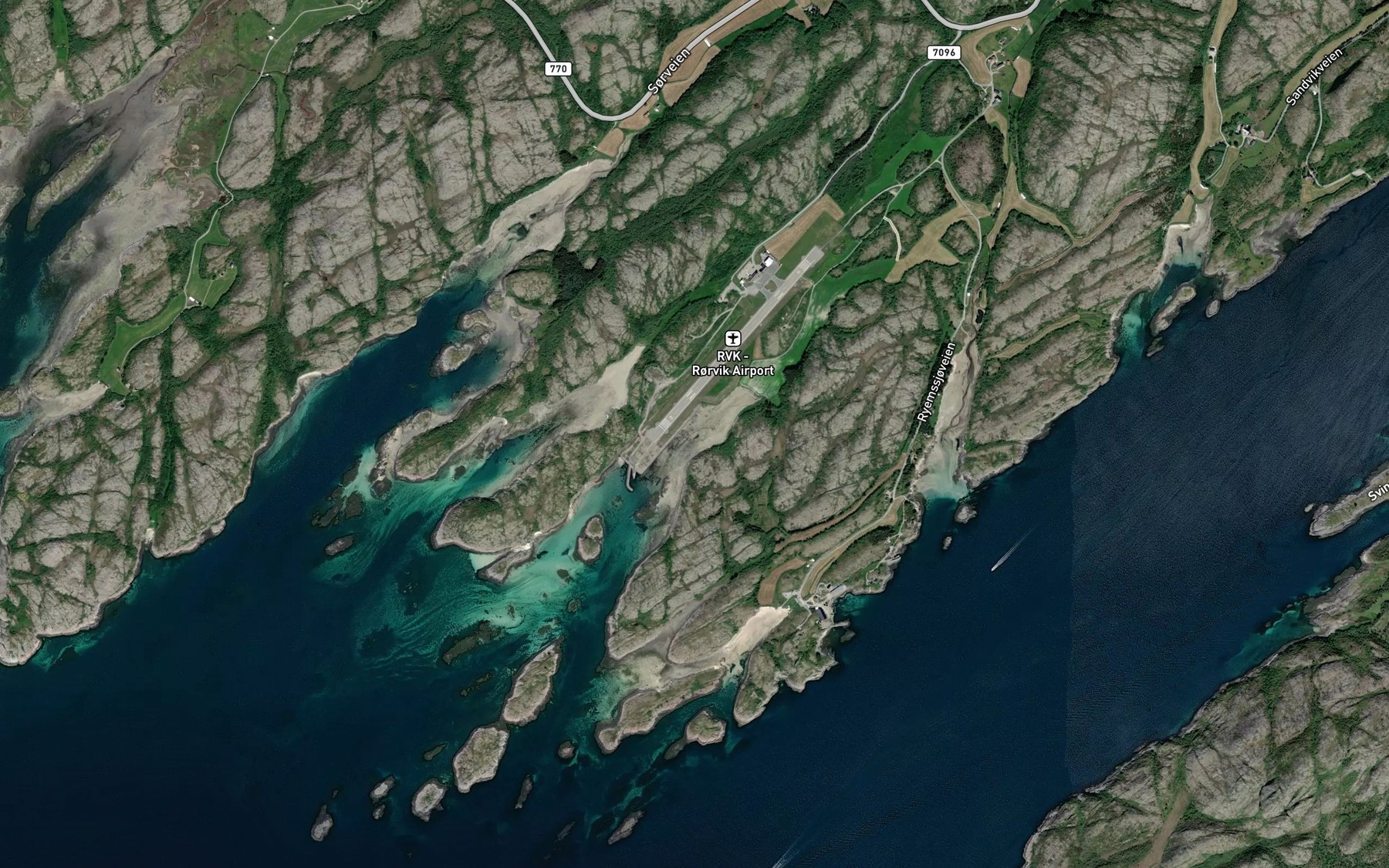 Satellite map of the Vikan