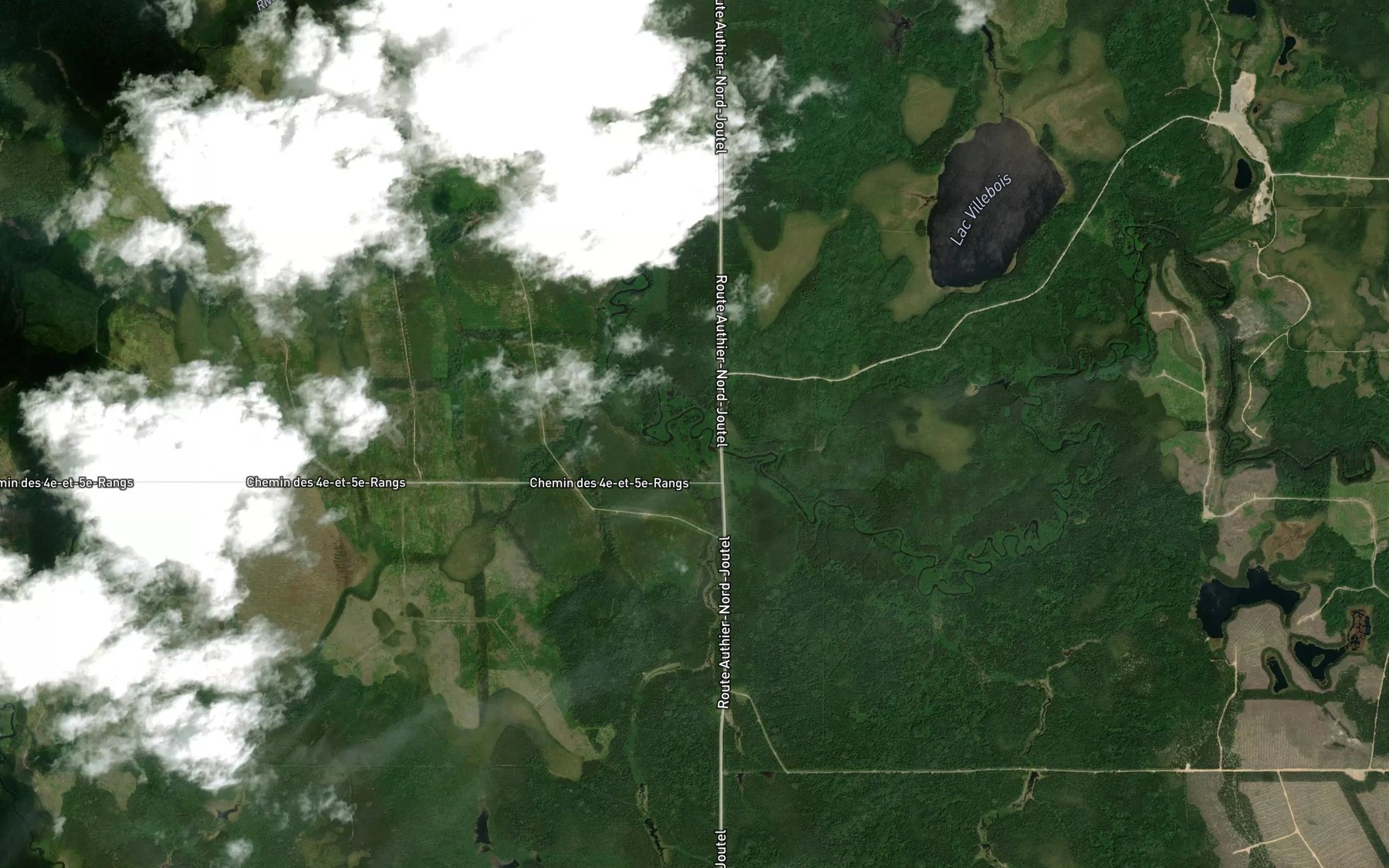 Satellite map of the Ruisseau Kanijokisinowi