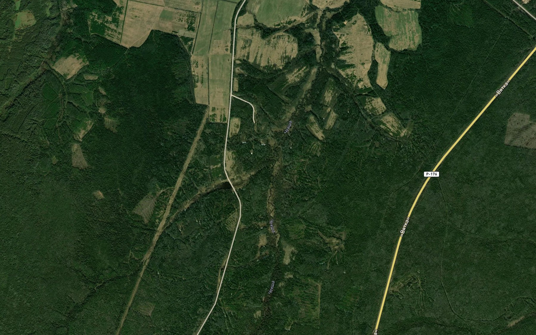 Satellite map of the Krishor