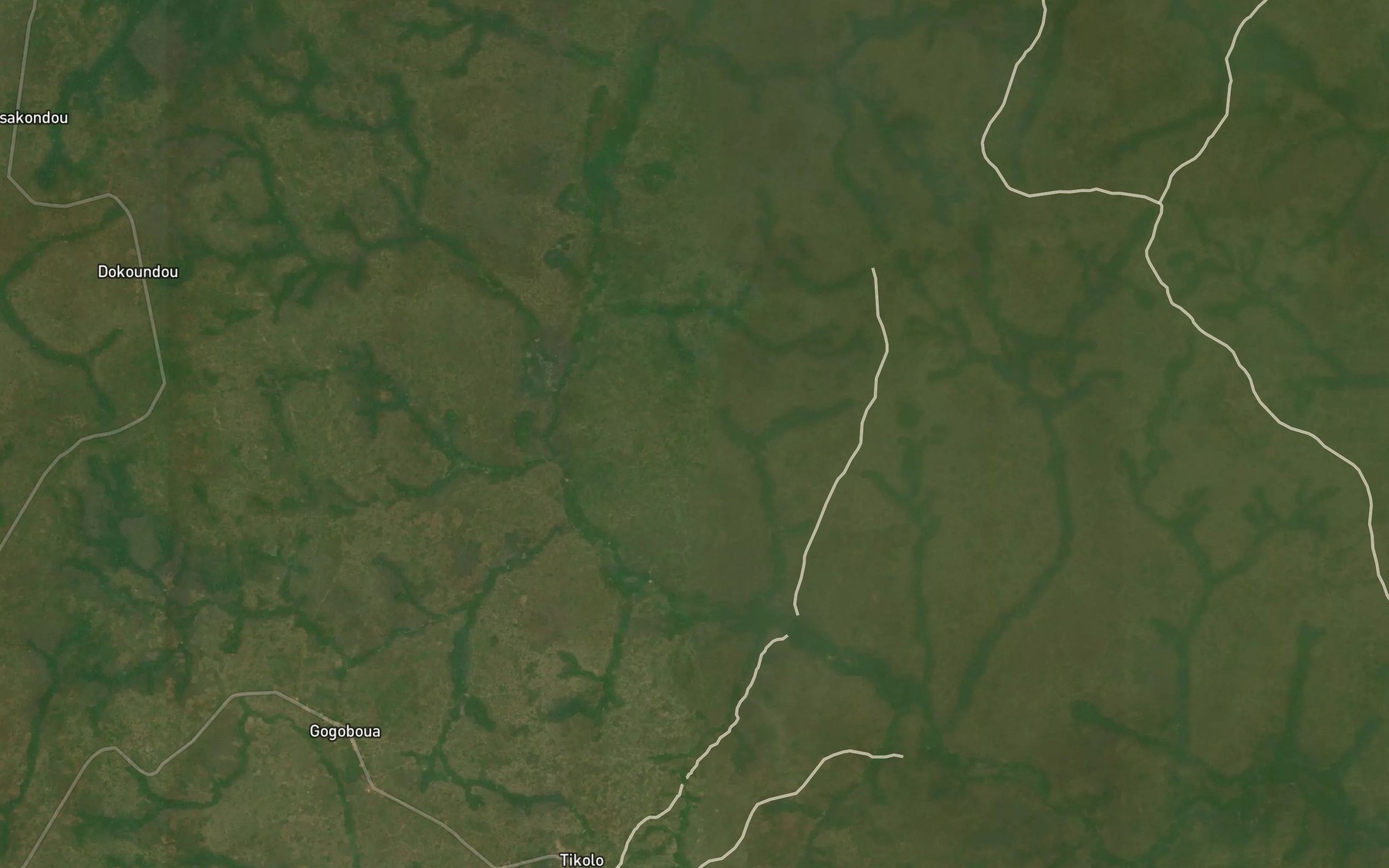 Satellite map of the Bedila