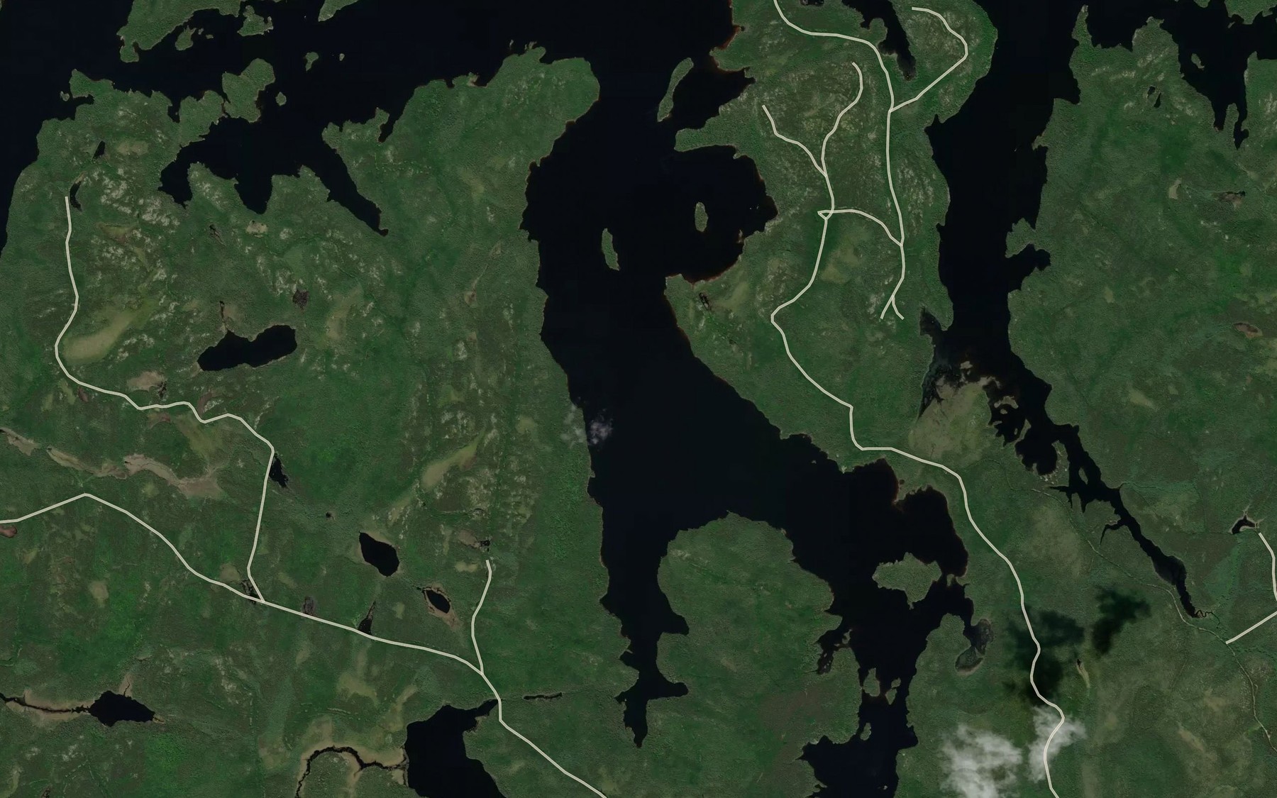 Satellite map of the Baie Arthur-Tessier