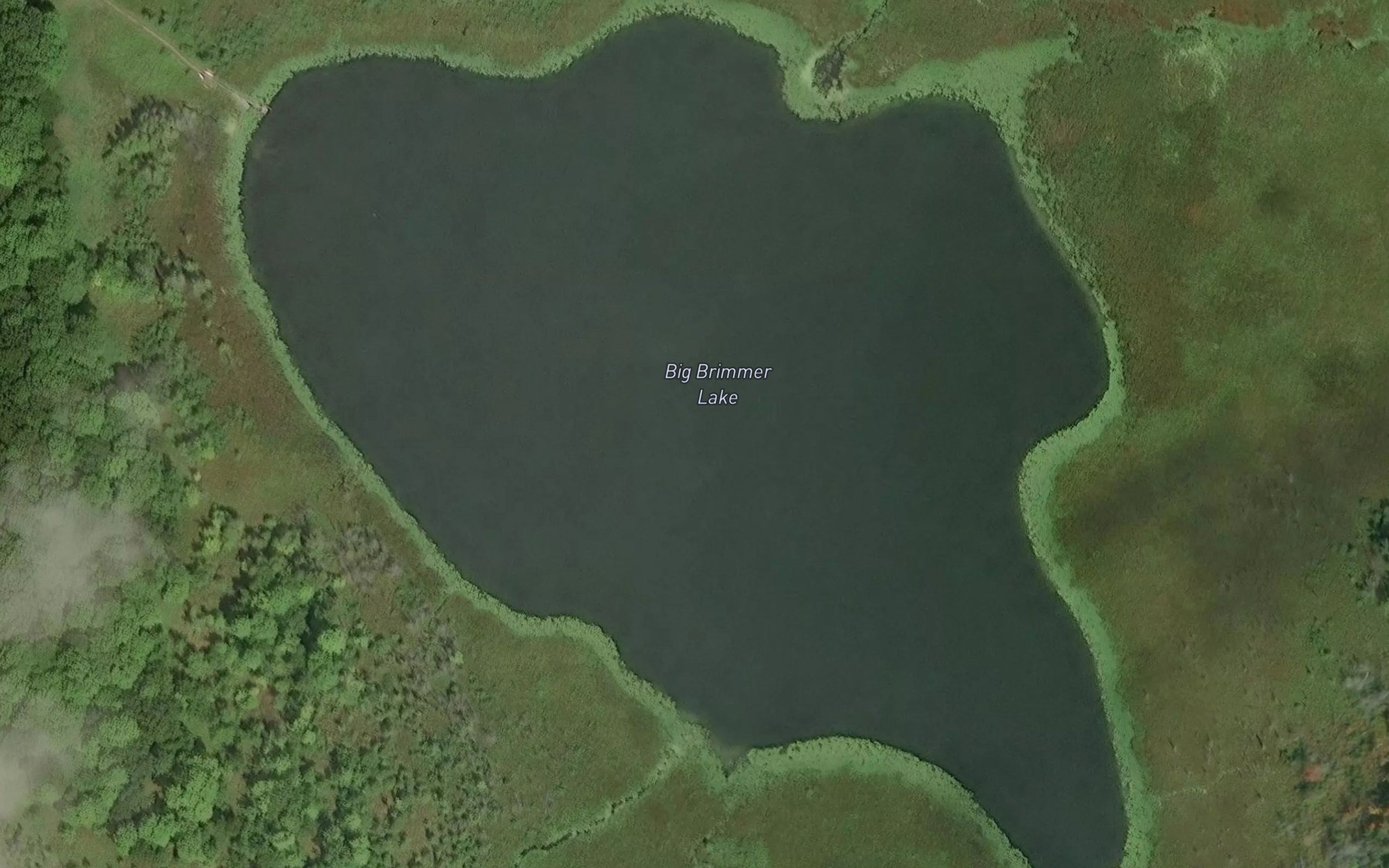 Satellite map of the Big Brimmer Lake