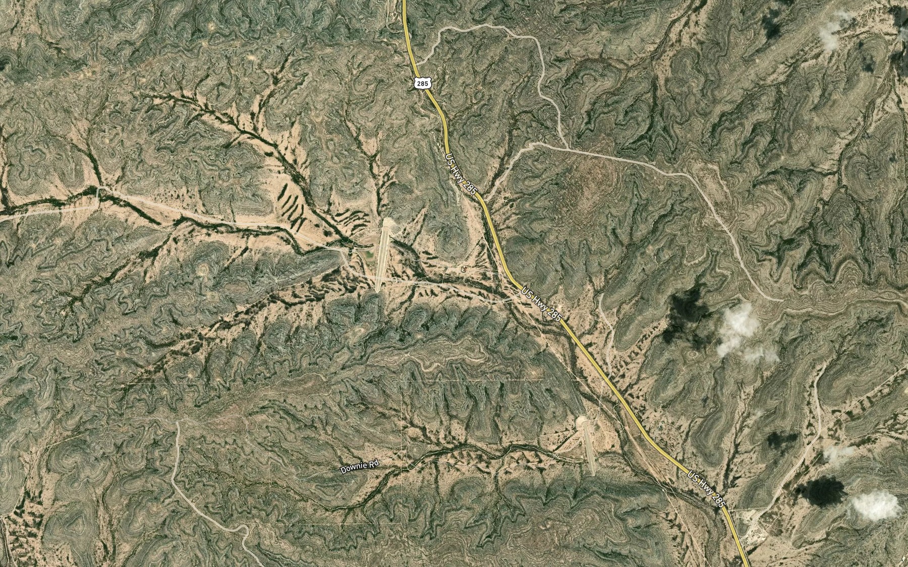 Satellite map of the Soil Conservation Service Site 7 Reservoir