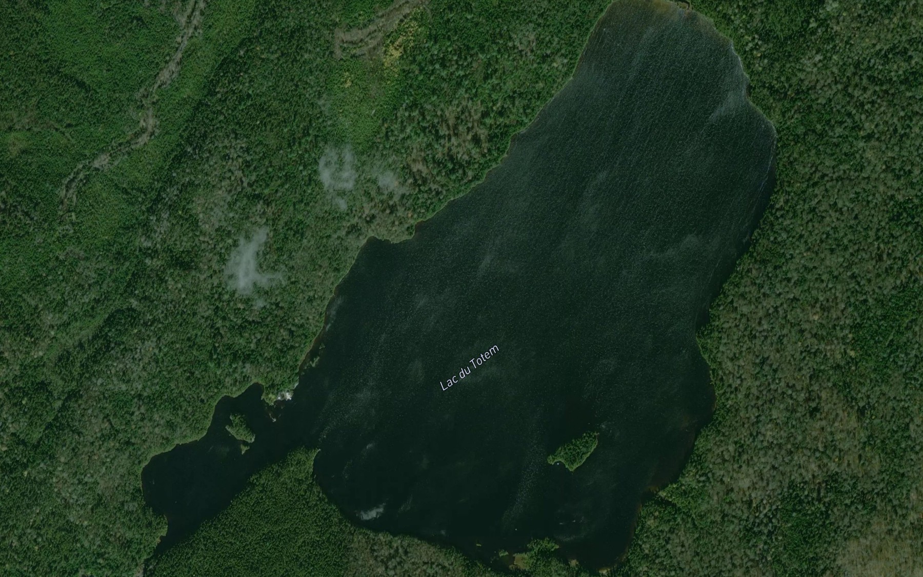Satellite map of the Lac du Totem