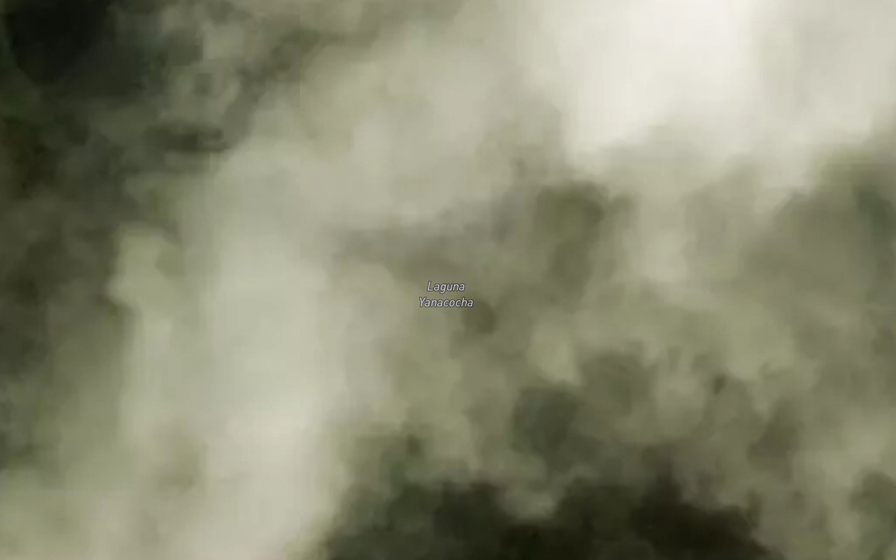 Satellite map of the Laguna Yanacocha