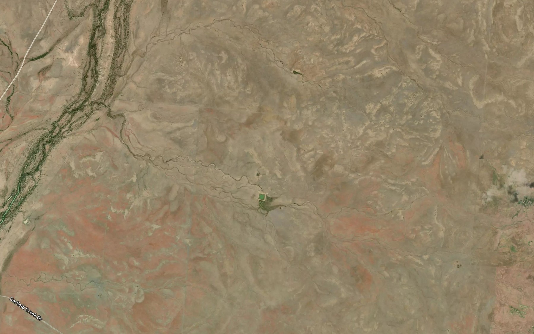 Satellite map of the Frolic Creek