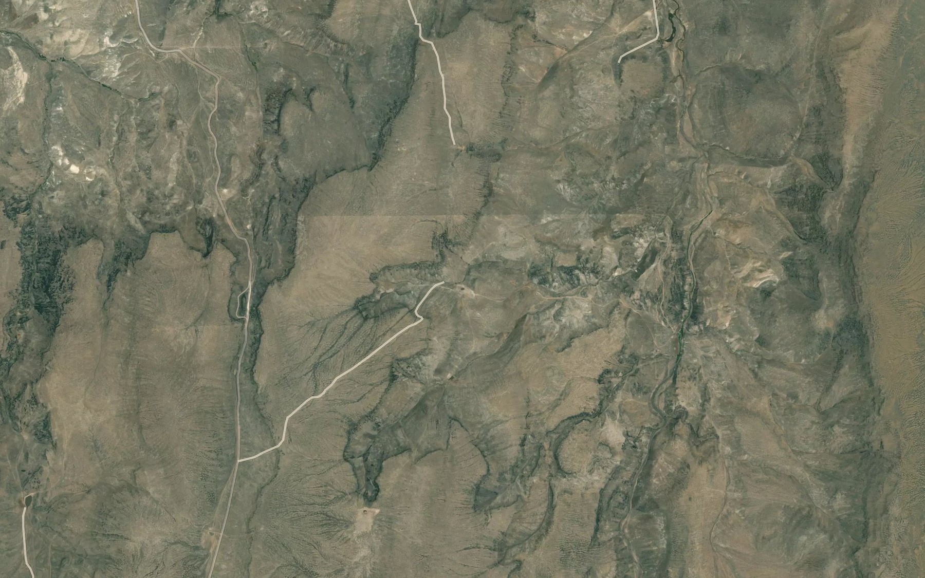 Satellite map of the O'Toole Reservoir