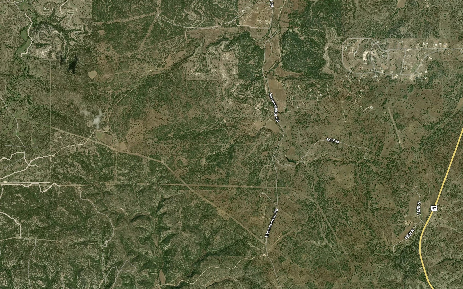 Satellite map of the Dipping Vat Spring